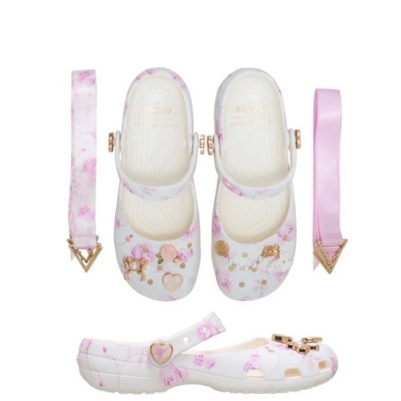 CROCS x Love Shack Fancy Mary Jane Floral Clogs - Picture 3 of 8